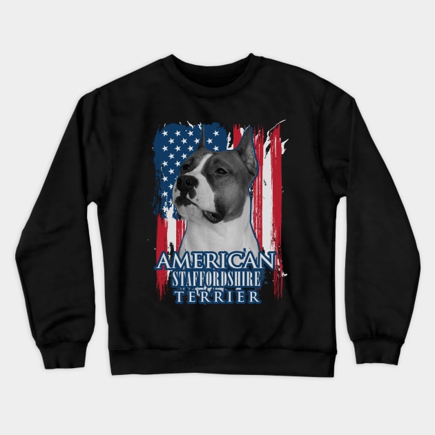 American Staffordshire Terrier - Amstaff Crewneck Sweatshirt by Nartissima